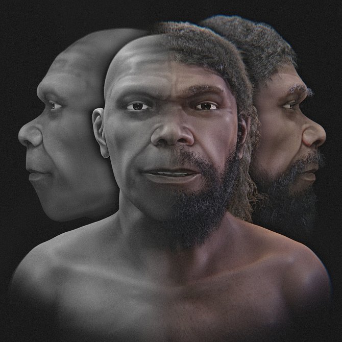Brazilský expert Cícero Moraes vytvořil podobiznu prvního Homo sapiens.