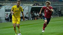 Čeští fotbalisté remizovali v přípravném utkání v Plzni s Ukrajinou 1:1.