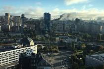 Raketový útok na město Kyjev, 10. října 2022.