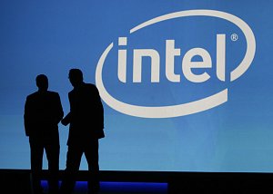 Logo amerického výrobce čipů Intel