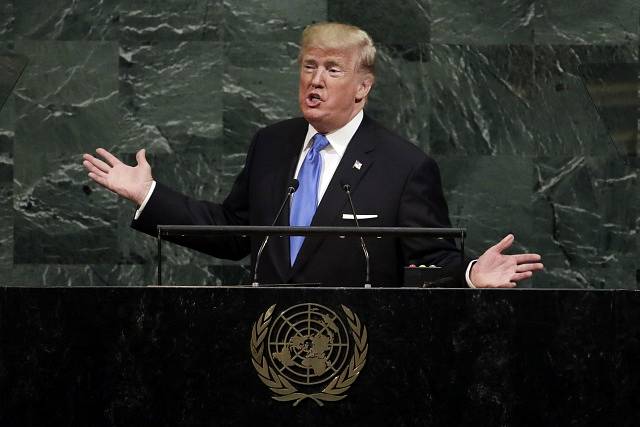 Trump poprvé vystoupil na půdě OSN