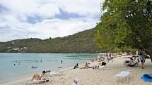 Pláž Magens Bay na ostrově Svatý Tomáš, který je součástí souostroví Americké Panenské ostrovy, nabízí křišťálově čistou vodu a nádherné západy slunce. Milovníci šnorchlování se ve vodě snadno potkají s obřími želvami.