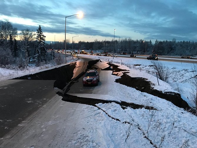 Aljašku zasáhlo zemětřesení o síle 7 stupňů