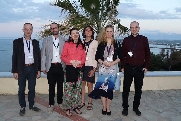 Česká skupina na setkání nemocničních kaplanů v roce 2022 na Krétě.