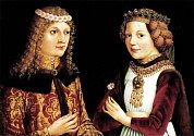 Český a uherský král Ladislav Pohrobek a francouzská princezna Magdalena z Valois, kterou měl pojmout za manželku. Během příprav na svatbu však sedmnáctiletý král náhle zemřel