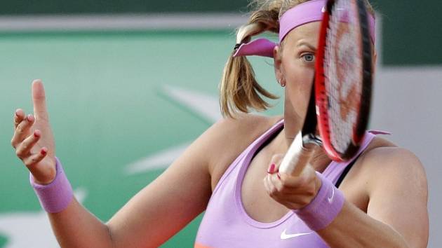 Petra Kvitová při osmifinále French Open