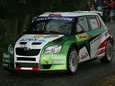 Jan Kopecký během sobotní etapy na Barum Czech Rally.
