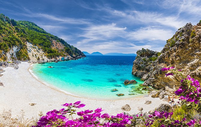 Řecký ostrov Lefkáda.