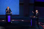 Donald Trump a Joe Biden v předvolební debatě