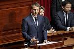 Emmanuel Macron s'exprime devant le Parlement français