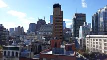 Výhled na Dolní Manhattan ze střechy sídla God´s Love We Deliver.