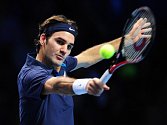 Roger Federer porazil na Turnaji mistrů v Londýně Jo-Wilfrieda Tsongu.