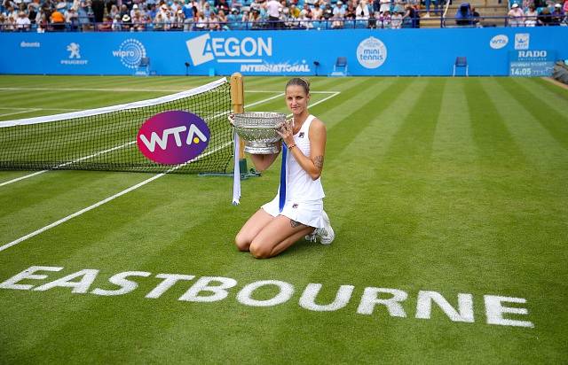 Karolína Plíšková, vítězka turnaje WTA v Eastbourne