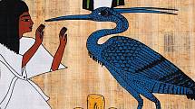 K nejzobrazovanějším ptákům v uměleckých dílech a hieroglyfech patří volavka