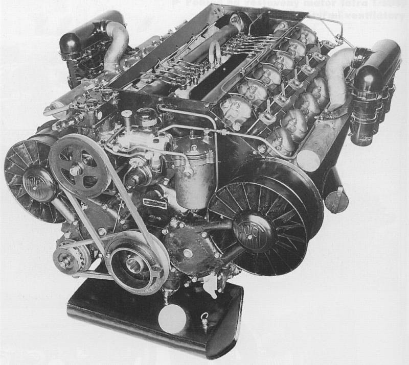 Dobový snímek motoru