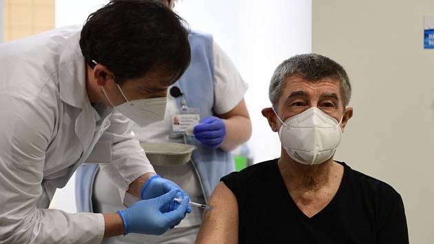 Očkování premiéra Andreje Babiše