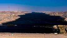 Vysoká Asuánská přehrada, Egypt.