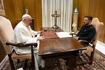 Setkání papeže Františka s ukrajinským prezidentem
