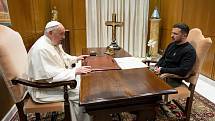 Setkání papeže Františka s ukrajinským prezidentem