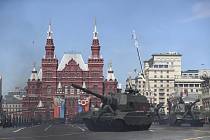 Vojenská přehlídka v Moskvě k oslavě výročí vítězství Ruska ve 2. světové válce