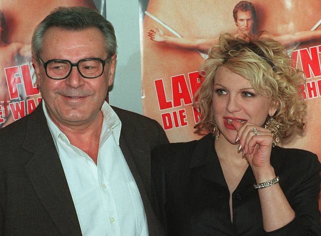 Miloš Forman s Courtney Love