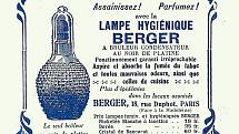 reklama na lampy Berger z roku 1925
