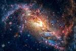 Vesmír vytváří ve snímcích teleskopů úžasné obrazce. Ilustrační snímek
