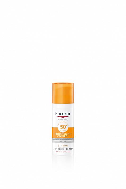 Tónovací opalovací CC krém na obličej Photoaging Control SPF 50+, Eucerin, 505 Kč