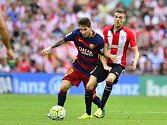 Lionel Messi z Barcelony (vlevo) v zápase proti Bilbau.