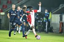 Peter Olayinka v zápase Midtjylland - Slavia