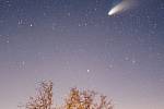 Hale-Boppova kometa na snímku v roce 1997