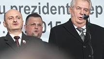 Martin Kovnička a Miloš Zeman