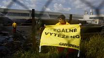 Aktivisté z hnutí Greenpeace 1. července v dýhárně Danzer Bohemia v Horních Počaplech na Mělnicku transparenty upozorňovali na údajně nelegálně vytěžené dřevo z pralesa v Kongu. Po příjezdu policie ekologové firmu, která vyrábí a prodává dýhu, opustili.