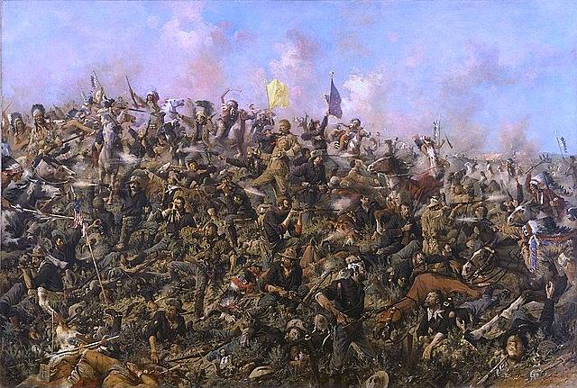 Custerův poslední boj na obraze od Edgara Samuela Paxsona
