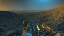Vozítko Curiosity na Marsu