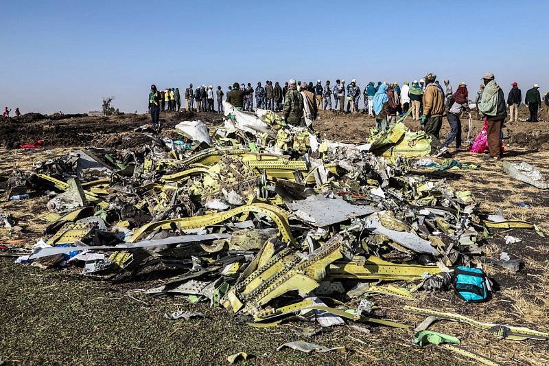 Trosky boeingu 737 Max 8 etiopských aerolinek