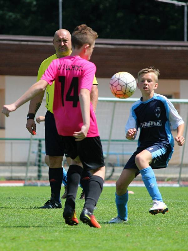 Odveta finále okresního přeboru mladších žáků, neděle 11. června 2017: FK Čáslav E - Sokol Družba Suchdol 5:4.