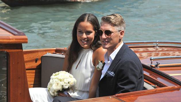 Ana Ivanovičová a Bastian Schweinsteiger