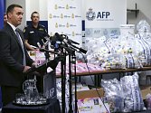 Australská policie zadržela rekordní množství drogy metamfetamin v hodnotě více než 1,26 miliardy australských dolarů.