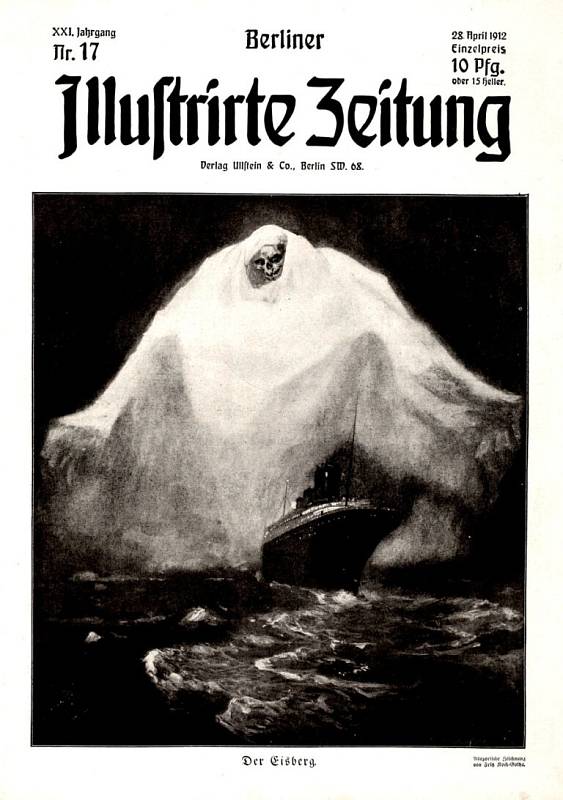 Titulní strana německého ilustrovaného časopisu z 28. dubna 1912