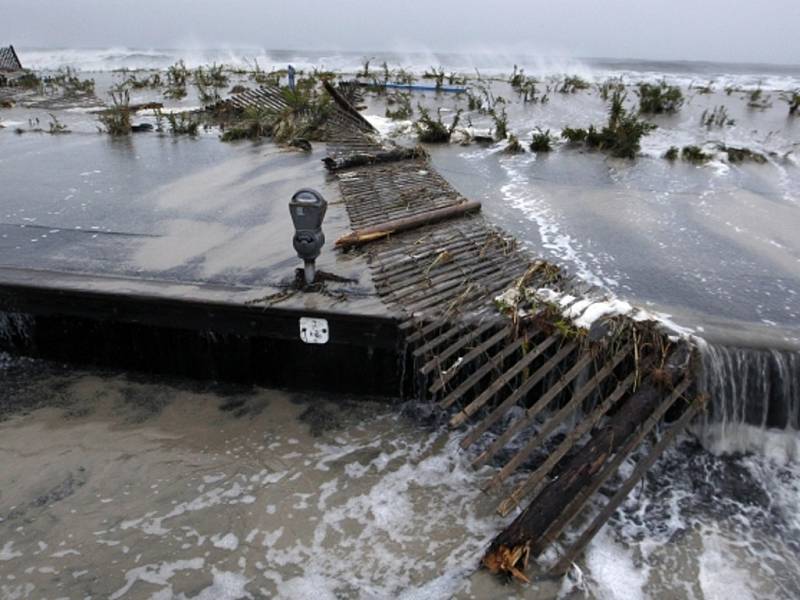 Hurikán Sandy napáchal obrovské škody.