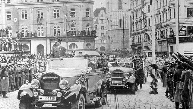 Adolf Hitler v Brně v březnu 1939.
