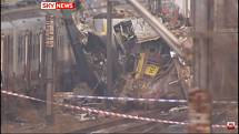Srážka vlaků v Belgii u městečka Halle v roce 2010