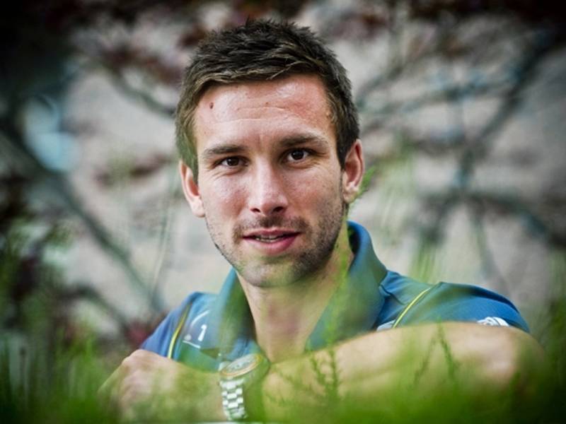 Český badmintonista Petr Koukal.