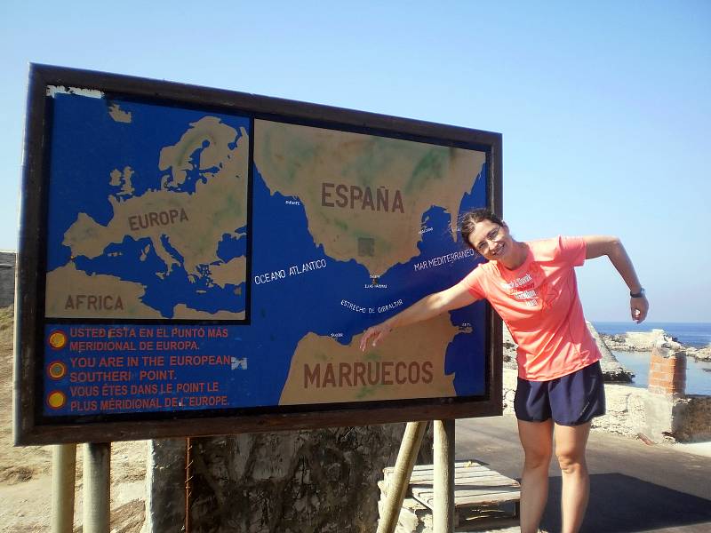 Abhejali Bernardová na Gibraltaru v roce 2013.