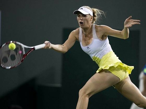 Caroline Wozniacká na turnaji v Indian Wells.