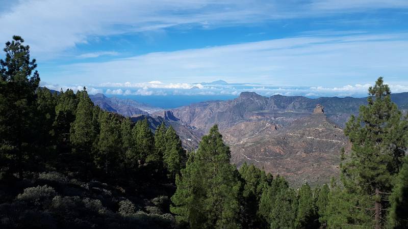 Gran Canaria. Posvátná skála Bentayga.