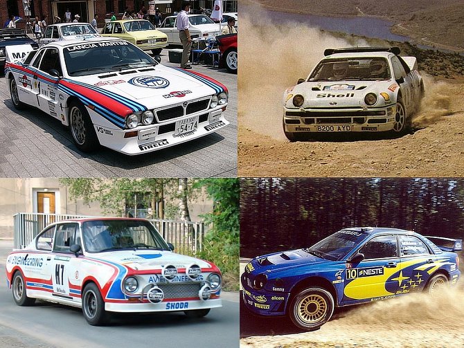 Vyberte nejkrásnější rallyové auto.