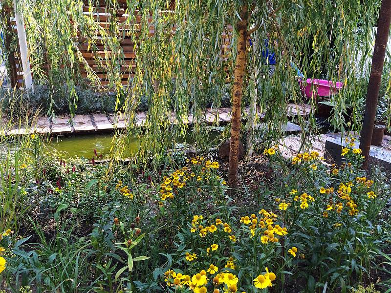 Expozice Dešťová zahrada získala ocenění Nejkrásnější zahrada na výstavě Zahrada Čech v roce 2016.