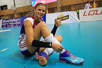 Česká volejbalová reprezentantka Andrea Kossányiová, rodačka z Příbrami